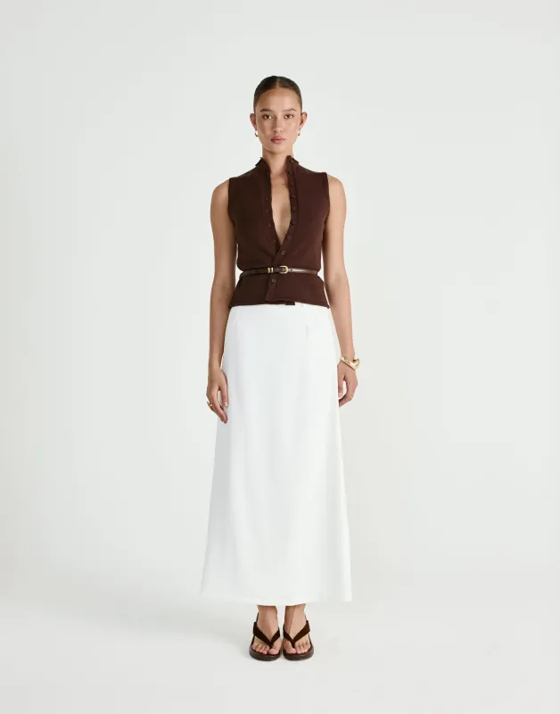 Coen Top (Chocolate) sold by Charcoal Clothing