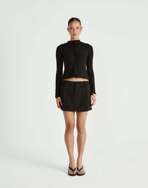 Lettie Mini Skirt (Black) sold by Charcoal Clothing