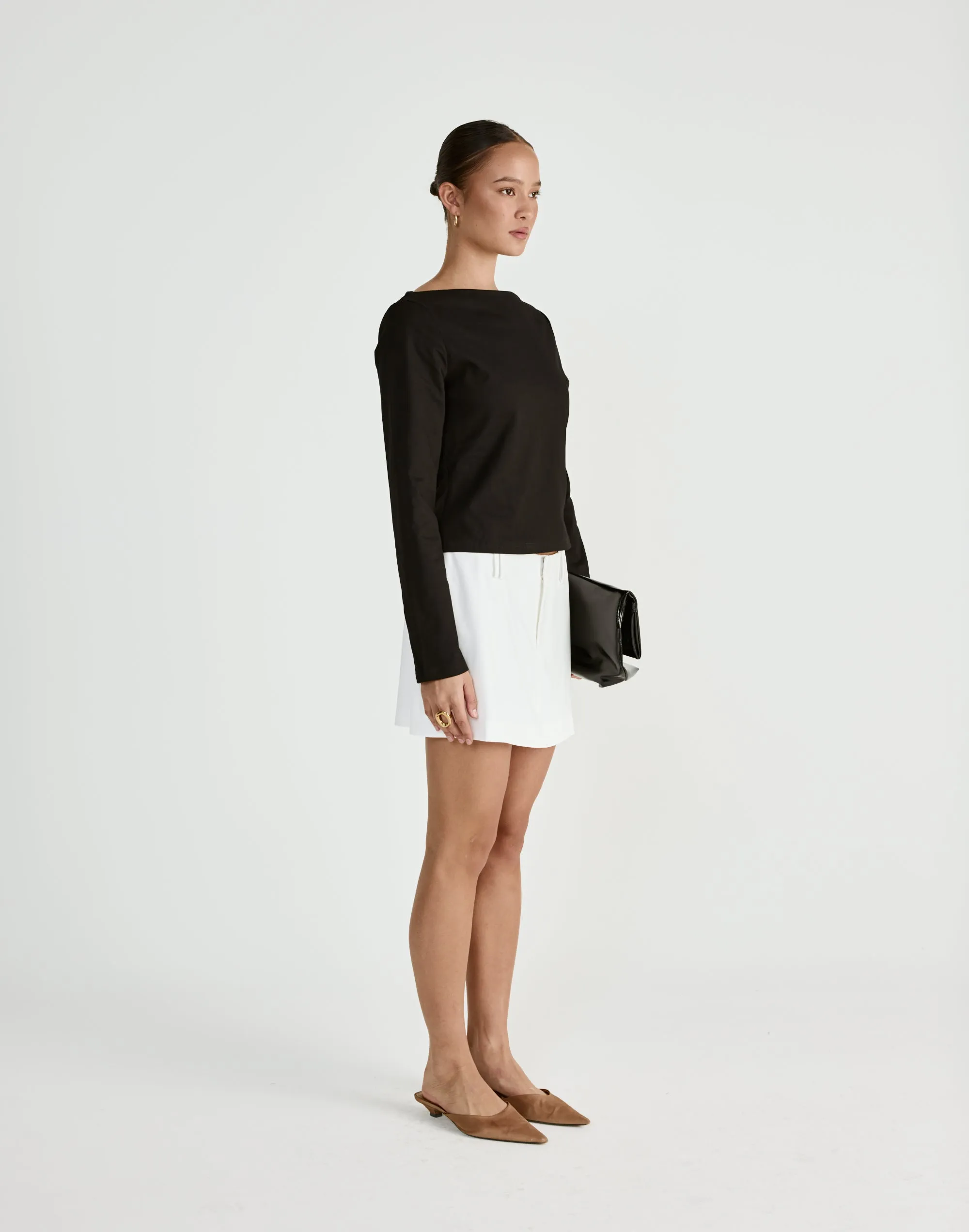 Lettie Mini Skirt (White) sold by Charcoal Clothing product image thumbnail 4