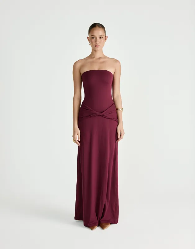 Edela Maxi Dress (Plum) sold by Charcoal Clothing