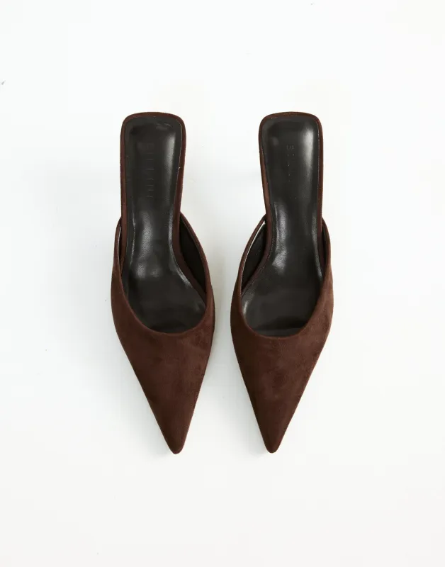 Wynonna Heels (Dark Cacao Suede) - By Billini sold by Charcoal Clothing