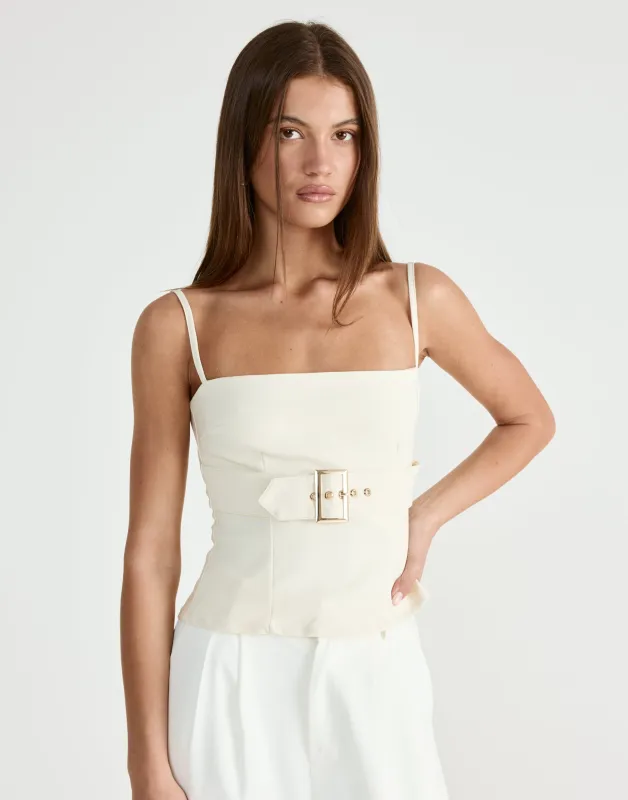 Terese Top (Cream) sold by Charcoal Clothing