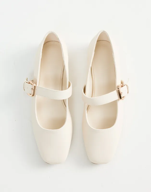 Fredia Flats (Bone) - By Billini sold by Charcoal Clothing