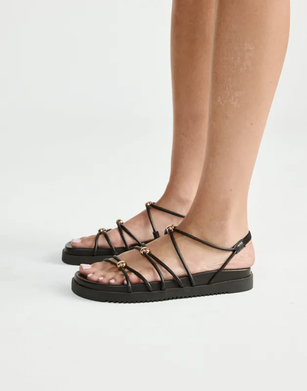 Atwood Sandals (Black) - By Billini sold by Charcoal Clothing