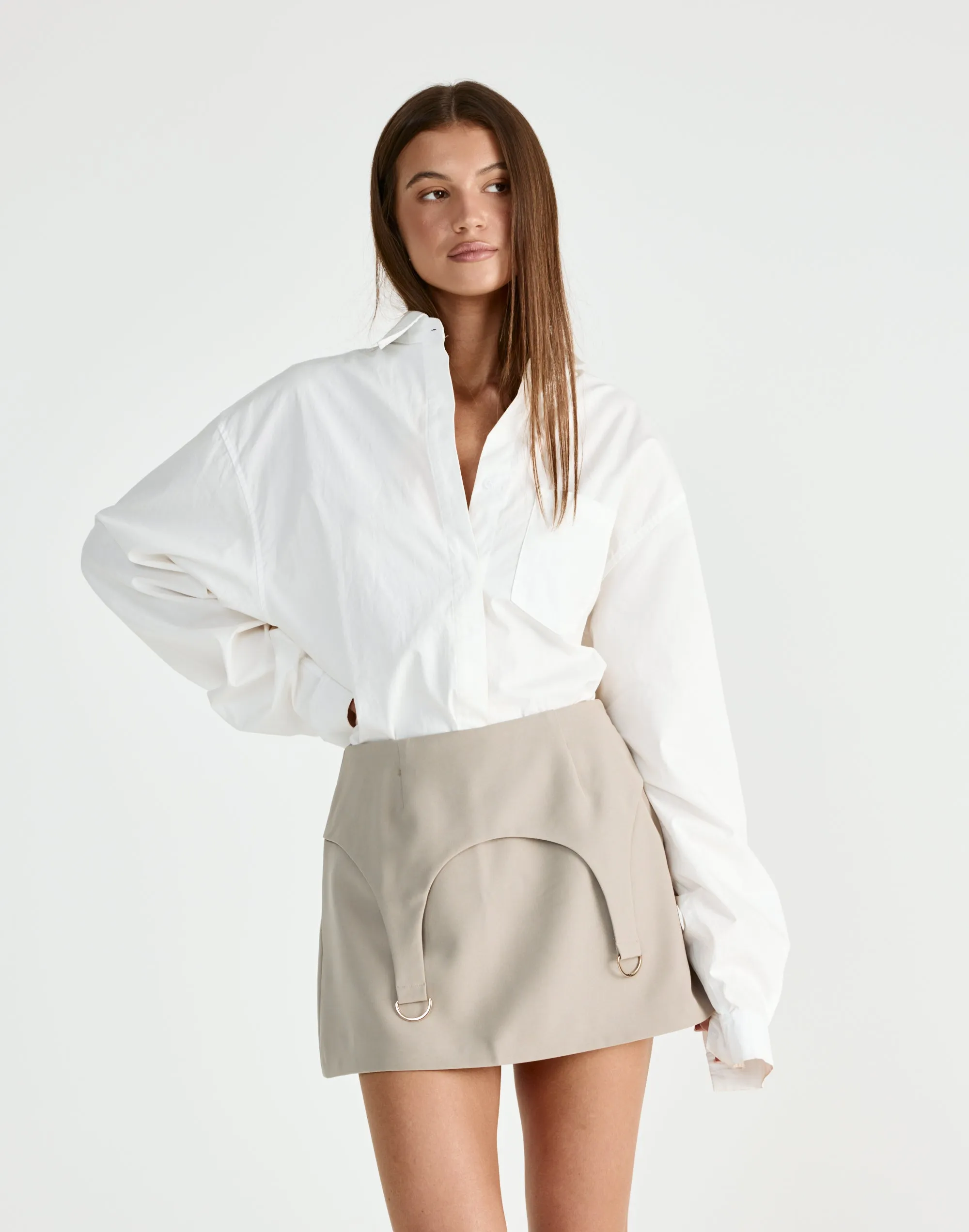 Nebula Mini Skirt (Pebble) sold by Charcoal Clothing product image thumbnail 4