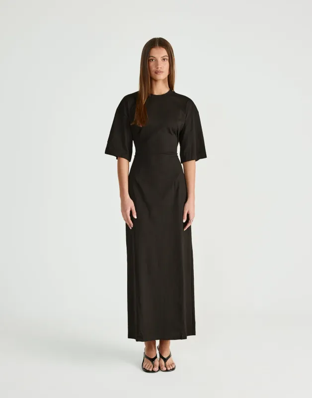 Echoes Maxi Dress (Black) sold by Charcoal Clothing