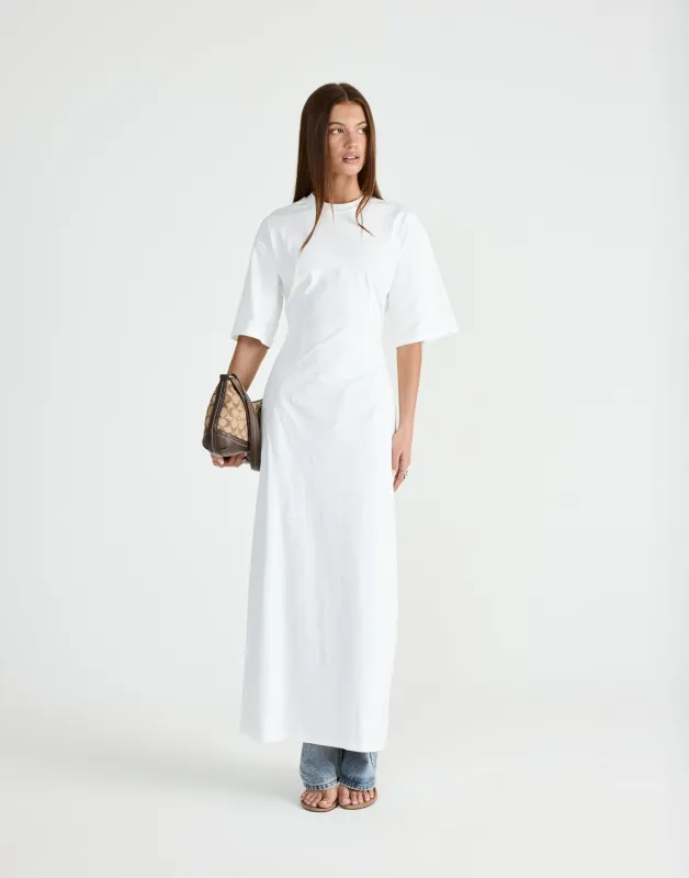 Echoes Maxi Dress (White) sold by Charcoal Clothing