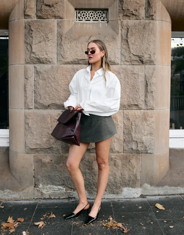 Domain Skort (Slate) sold by Charcoal Clothing