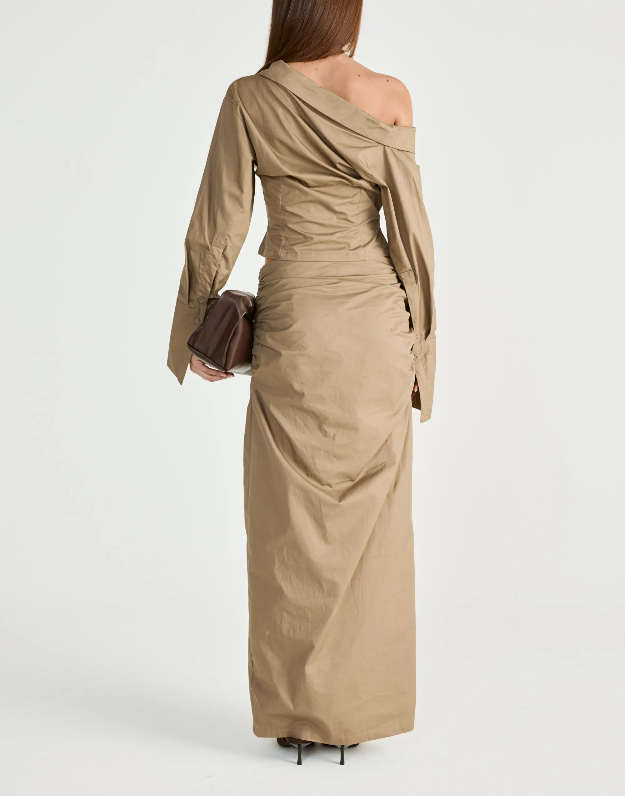 Arion Maxi Skirt (Mocha) sold by Charcoal Clothing product image thumbnail 2