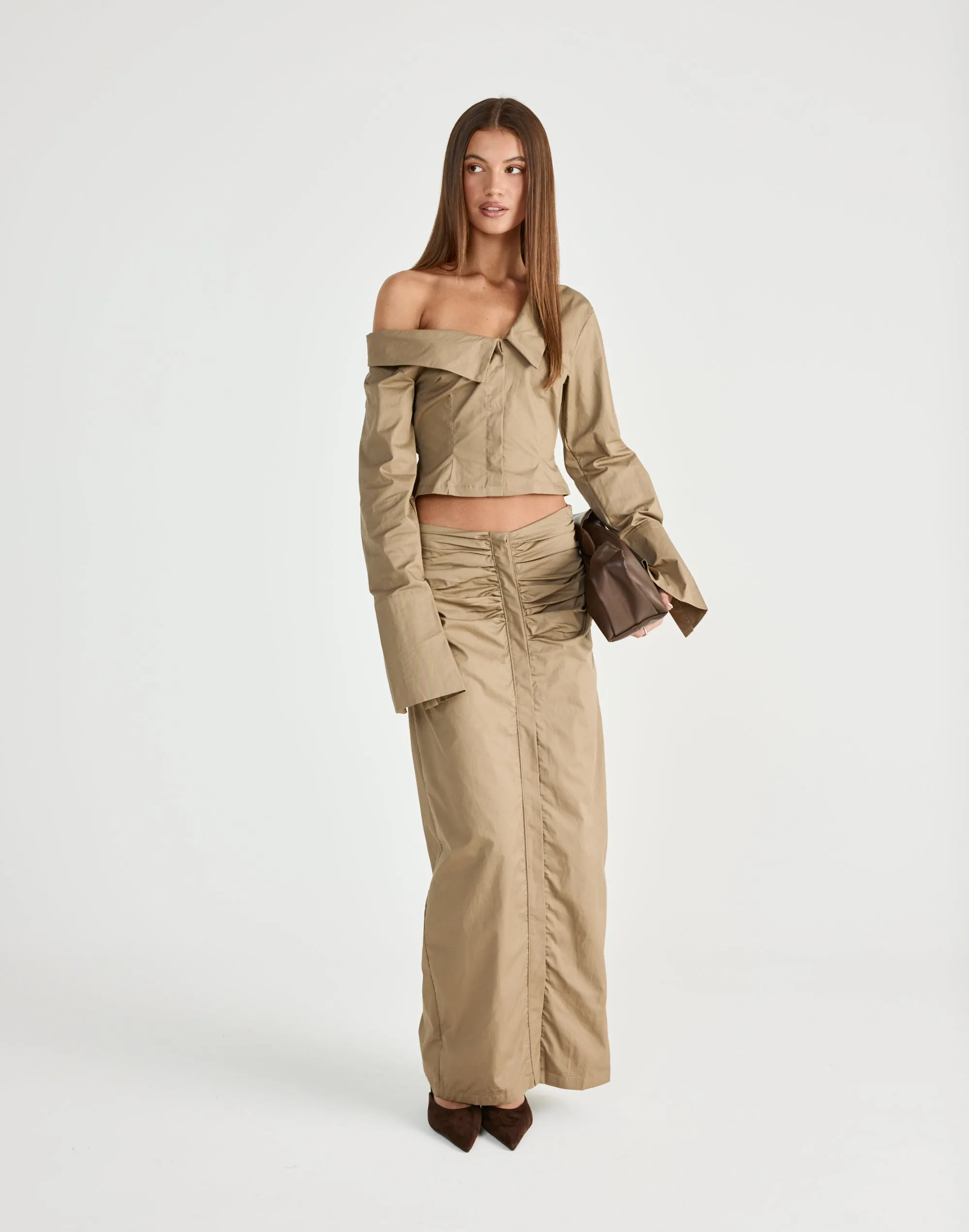 Arion Maxi Skirt (Mocha) sold by Charcoal Clothing product image thumbnail 4