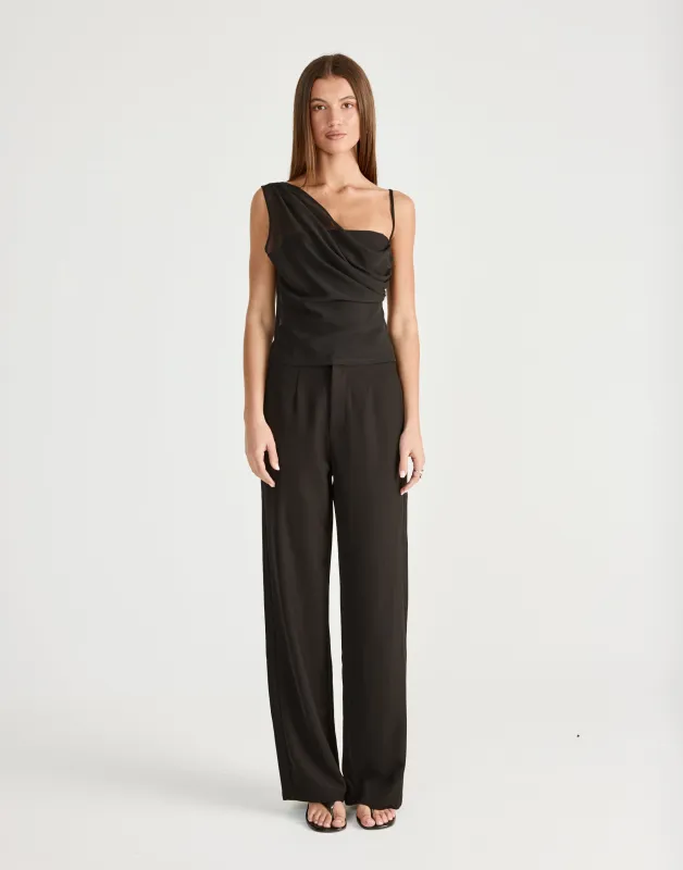 Davina Top (Black) sold by Charcoal Clothing