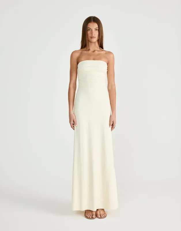 Sarie Maxi Dress (Butter) sold by Charcoal Clothing