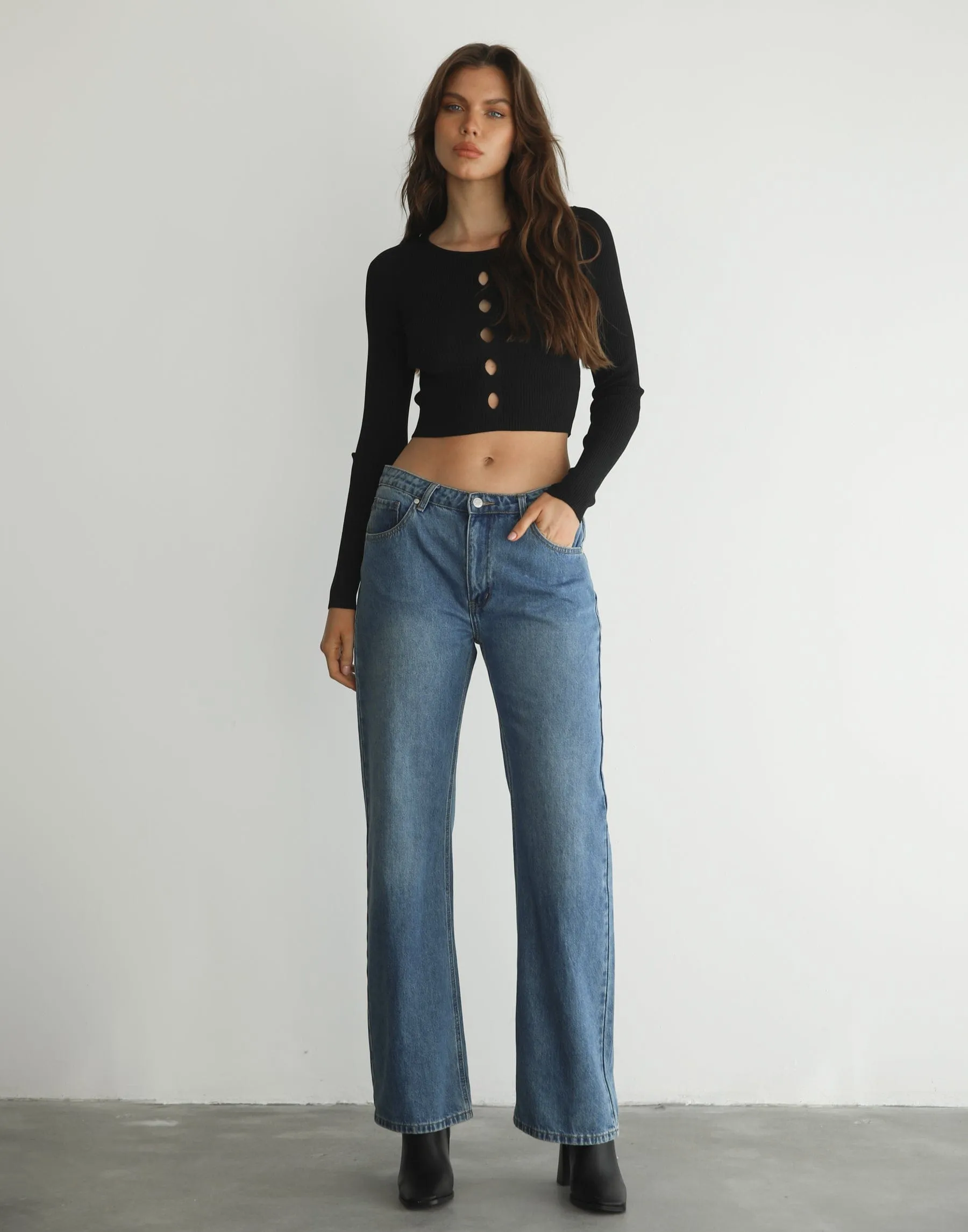 Jereena Long Sleeve Top (Black) sold by Charcoal Clothing product image thumbnail 2