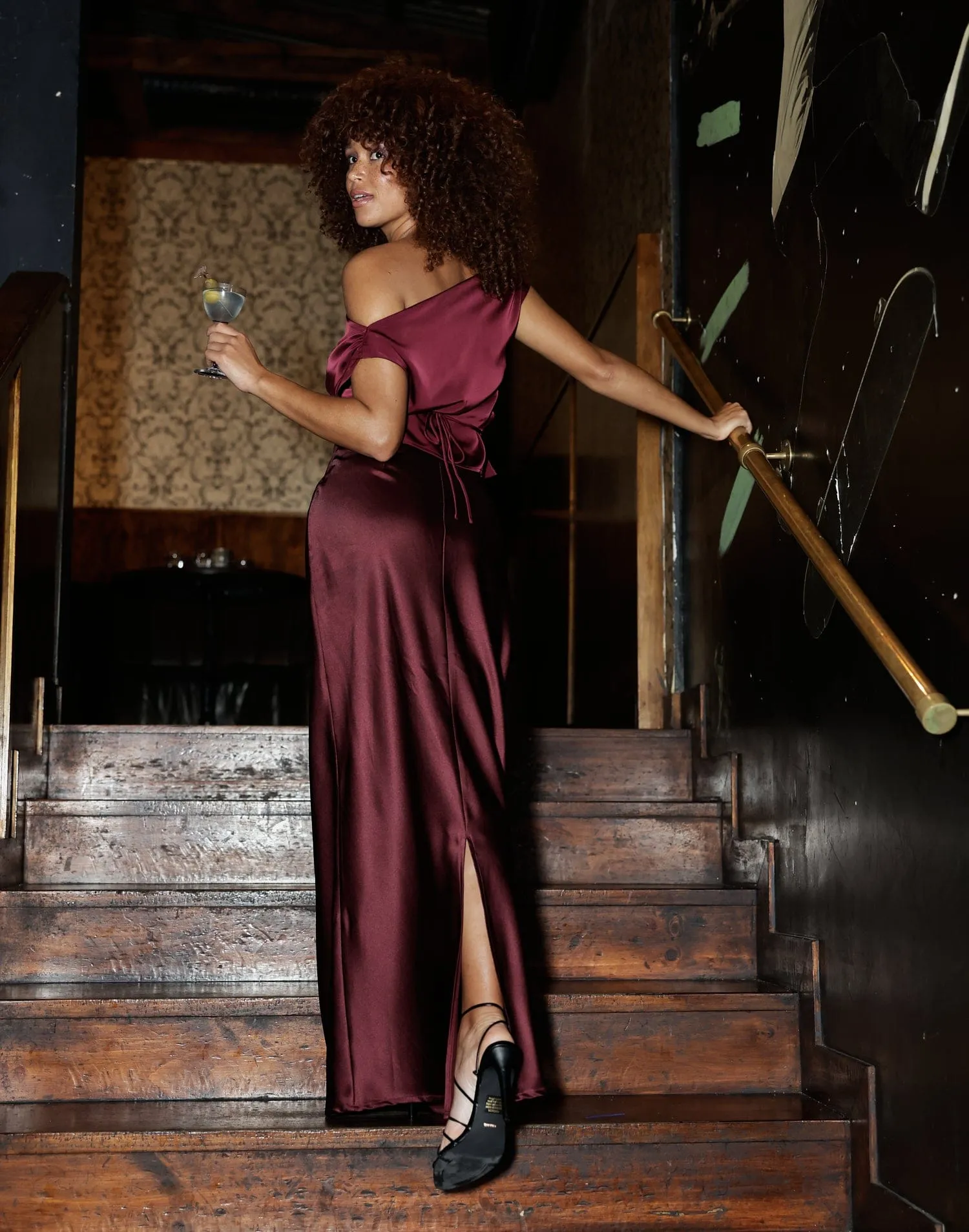 Sincerity Maxi Skirt (Plum) sold by Charcoal Clothing product image thumbnail 4