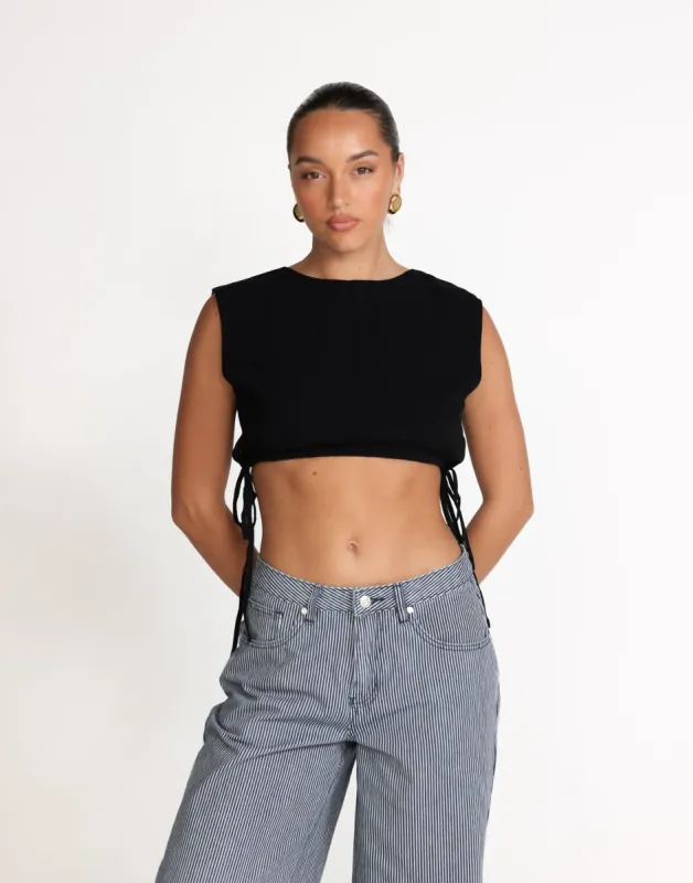 Rheanna Top (Black) sold by Charcoal Clothing