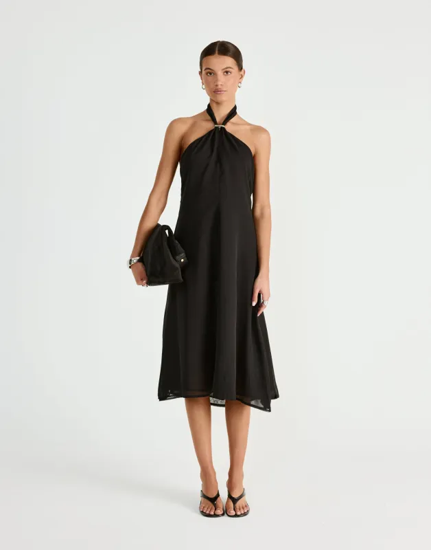 Merritt Midi Dress (Black) sold by Charcoal Clothing
