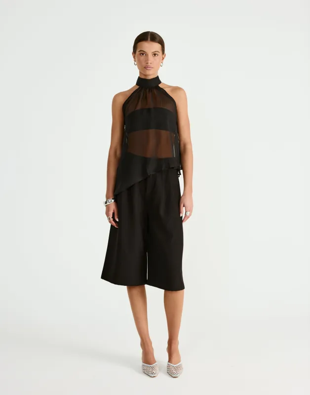 Rhodes Top (Black) sold by Charcoal Clothing