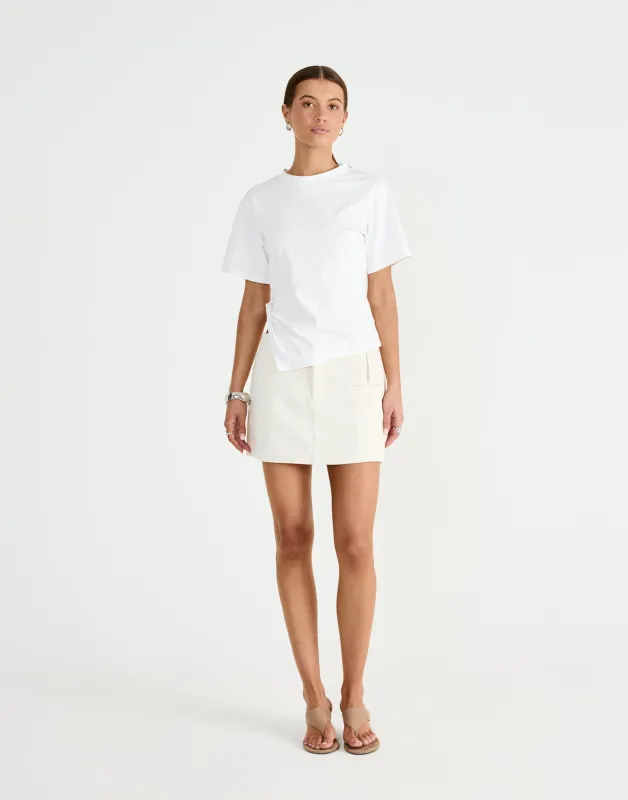 Scout Mini Skirt (Oat) sold by Charcoal Clothing