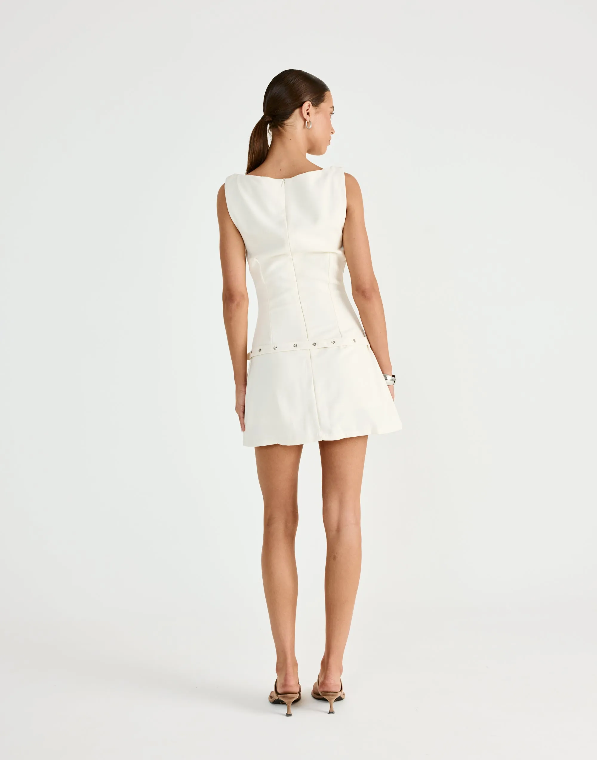 Artie Mini Dress (Oat) sold by Charcoal Clothing product image thumbnail 2