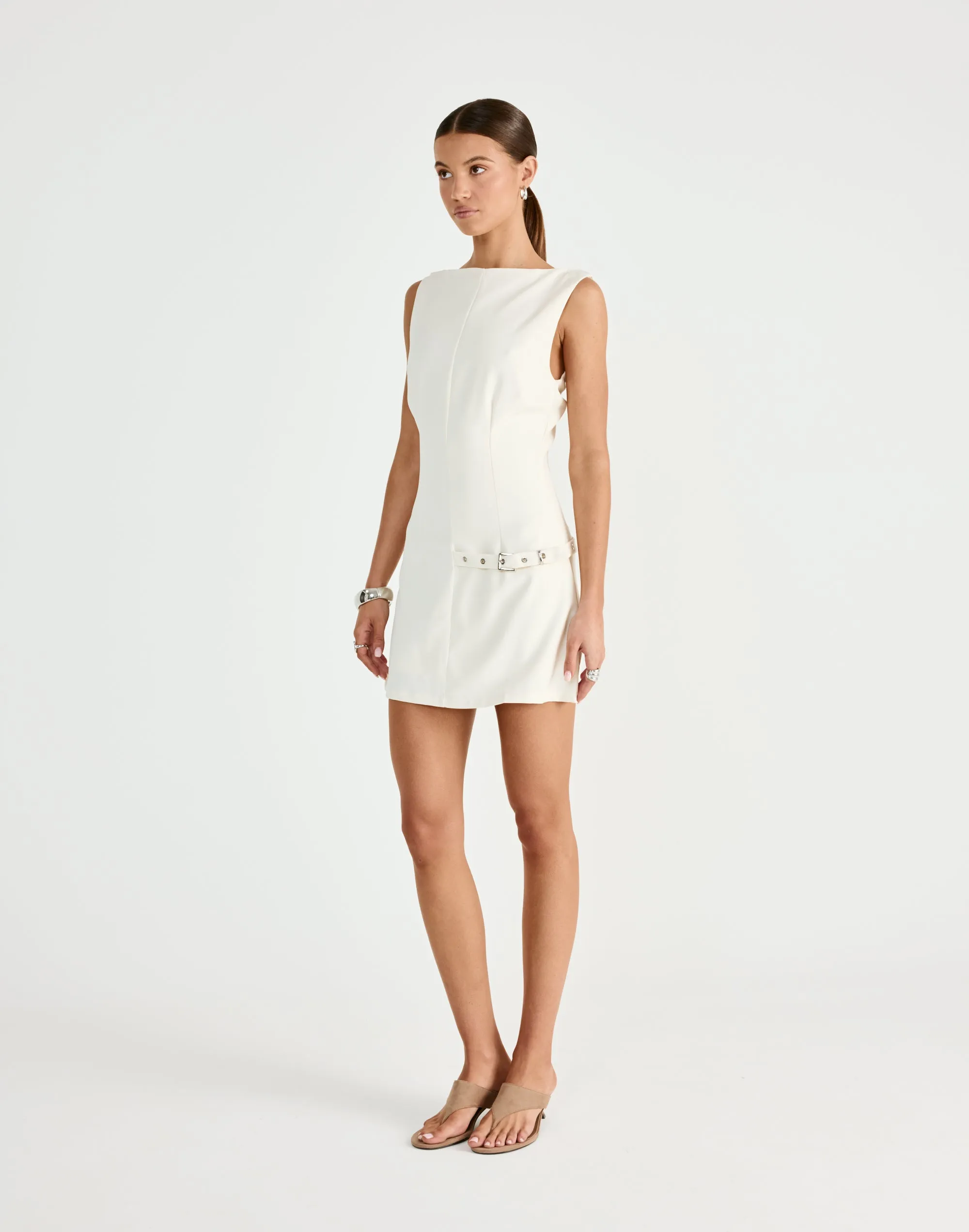 Artie Mini Dress (Oat) sold by Charcoal Clothing product image thumbnail 3
