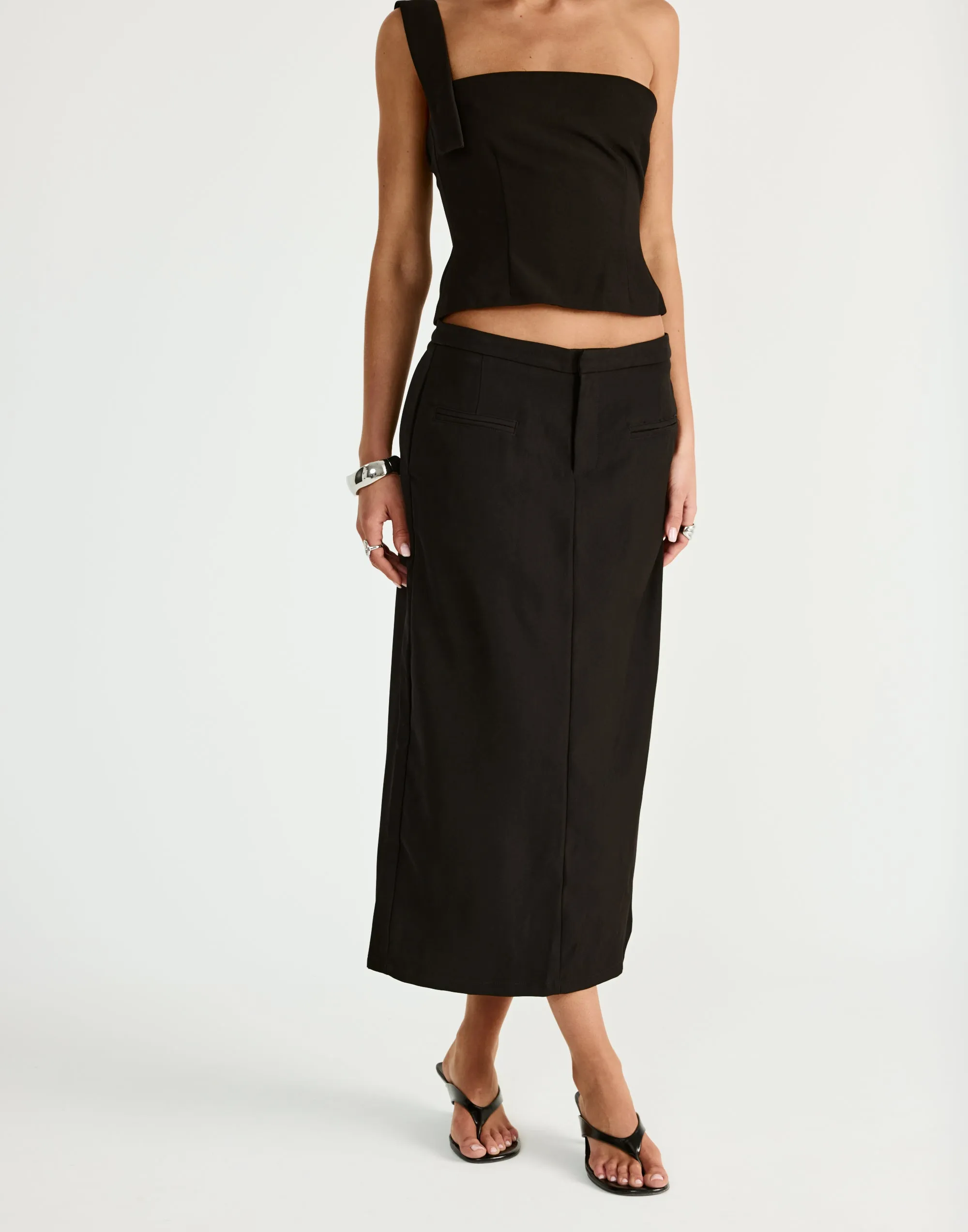 Tillie Midi Skirt (Black) sold by Charcoal Clothing product image thumbnail 3