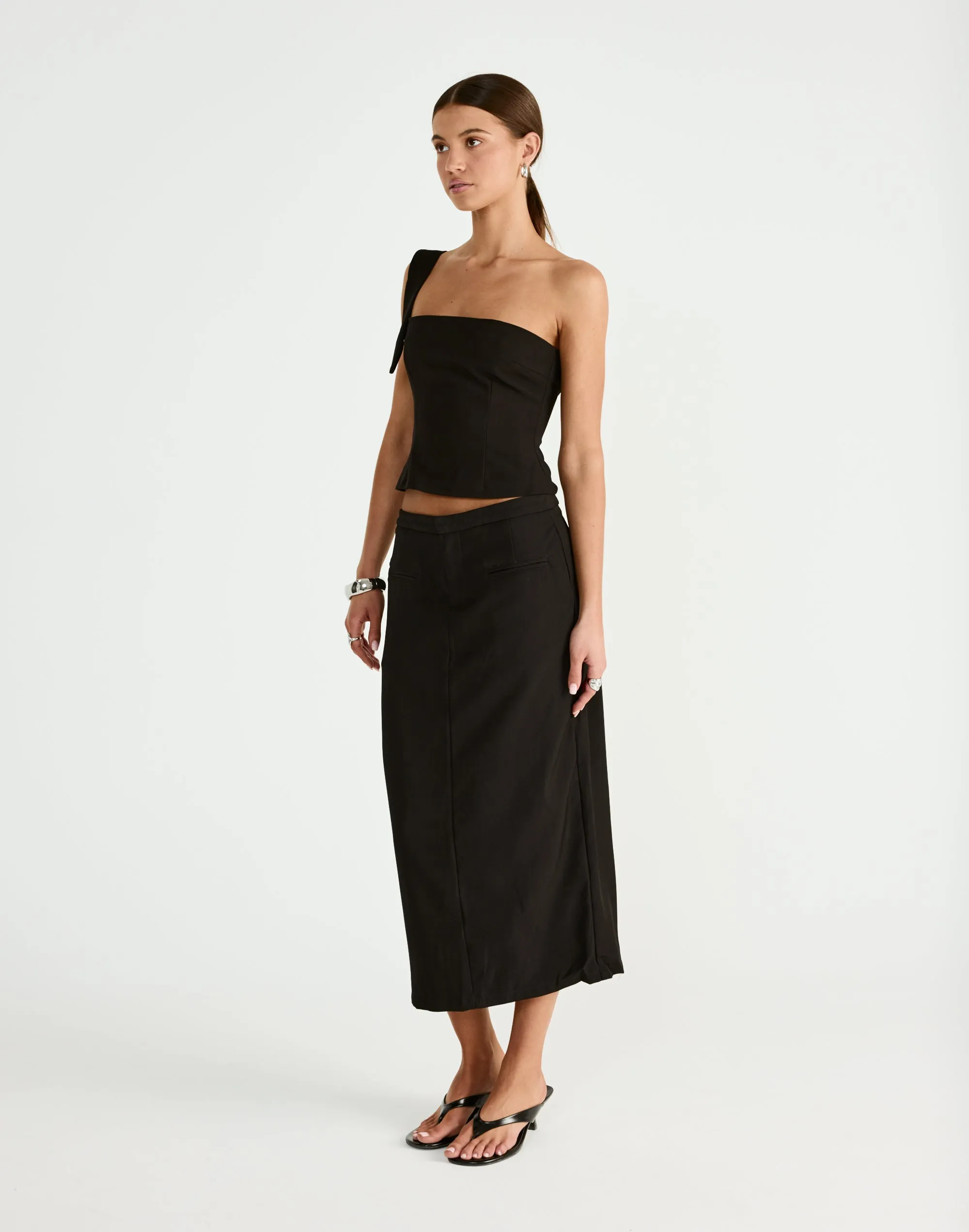 Tillie Midi Skirt (Black) sold by Charcoal Clothing product image thumbnail 4