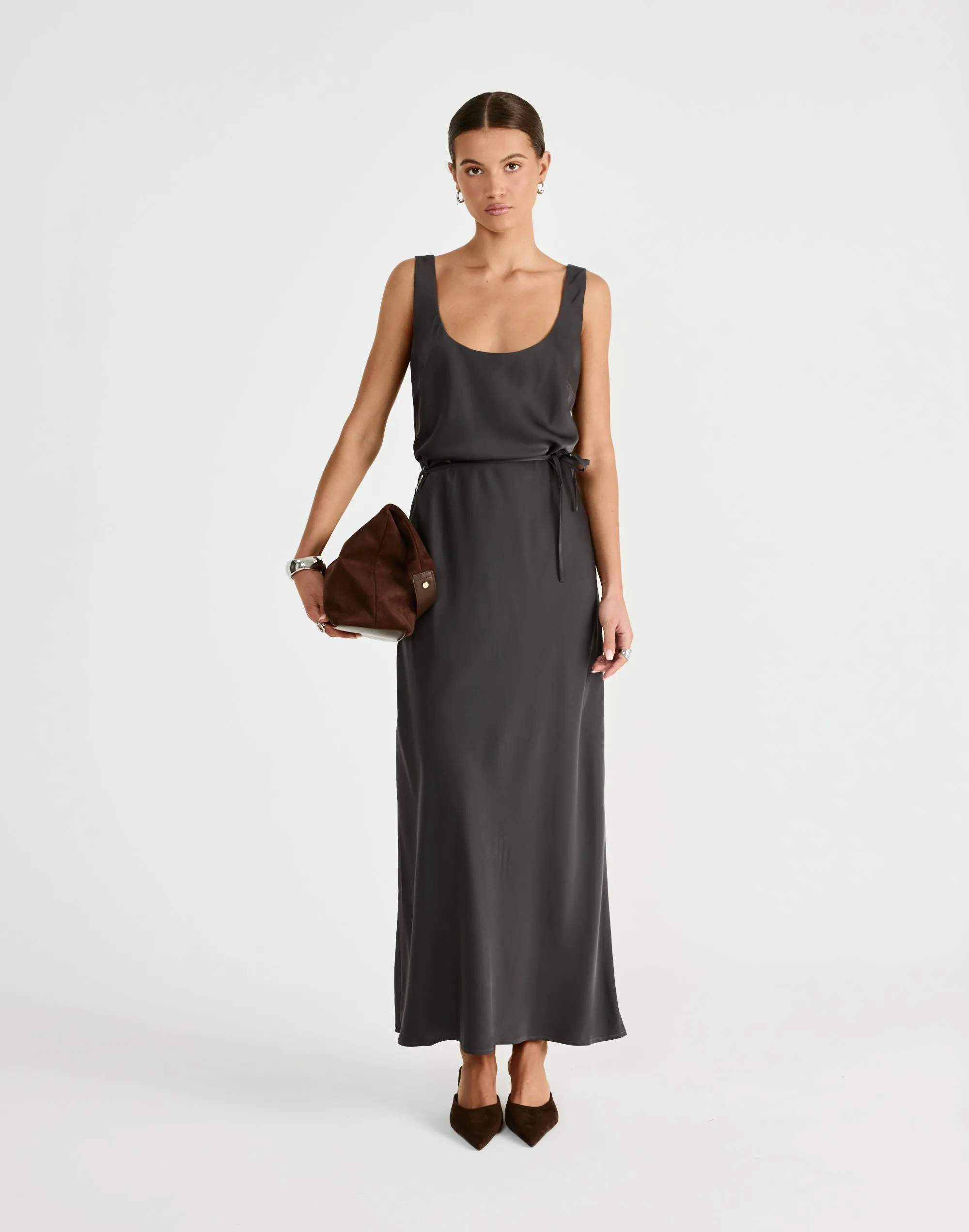 Greer Maxi Dress (Slate) sold by Charcoal Clothing