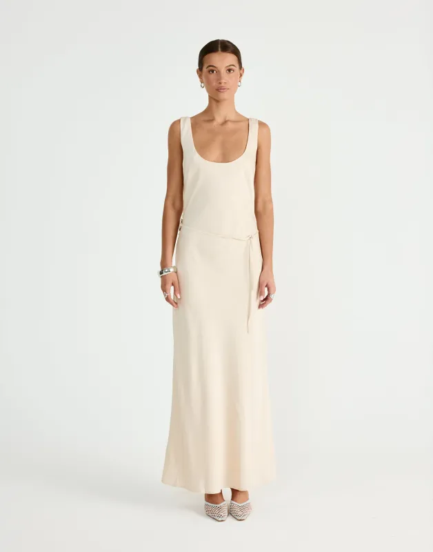 Greer Maxi Dress (Oat) sold by Charcoal Clothing
