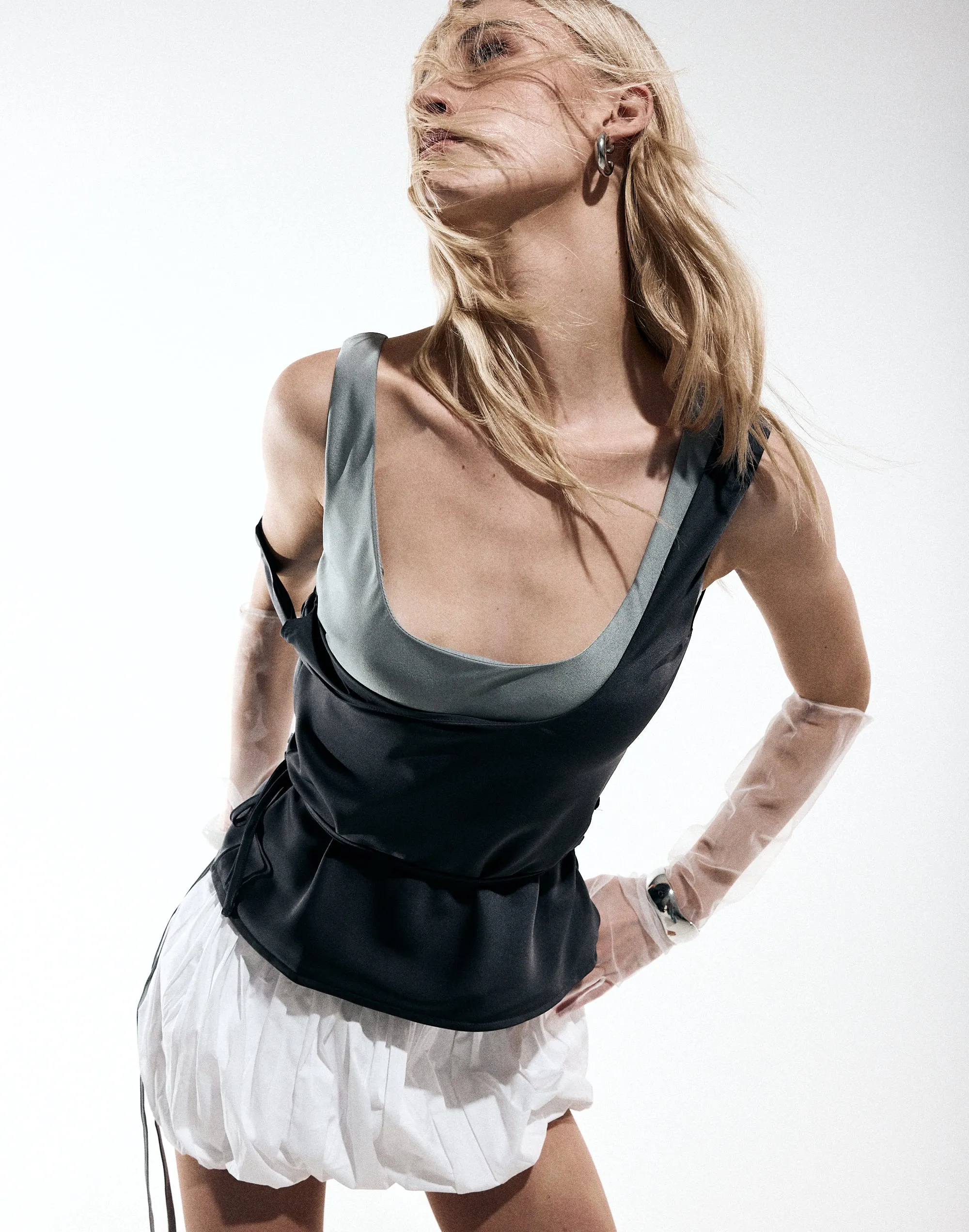 Greer Top (Slate) sold by Charcoal Clothing