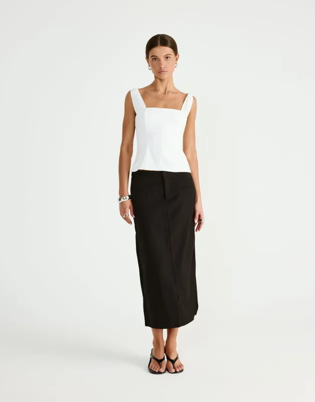 Kade Top (White) sold by Charcoal Clothing