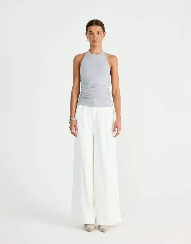 Callista Top (Smokey Blue) sold by Charcoal Clothing