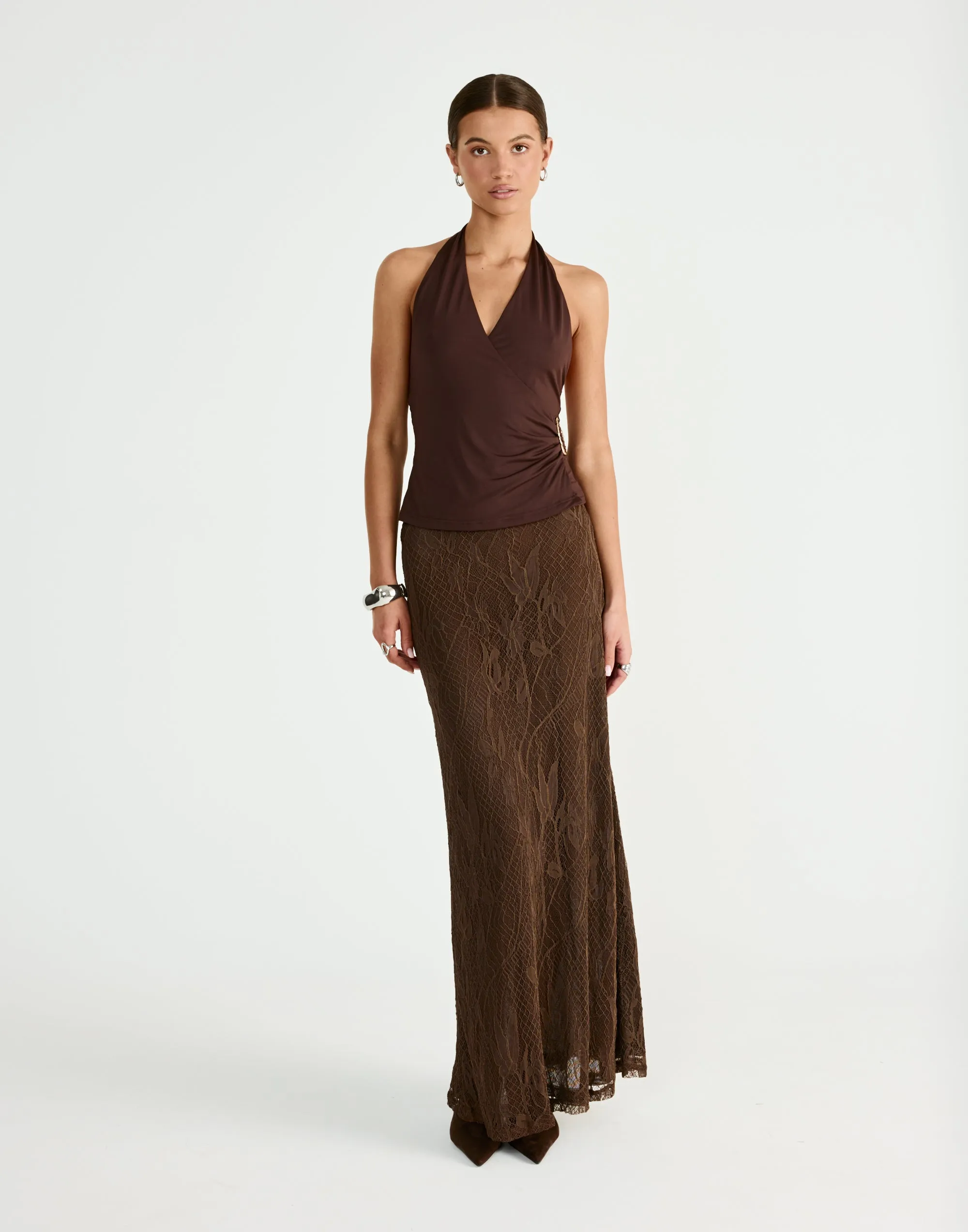 Agnete Top (Chocolate) sold by Charcoal Clothing product image thumbnail 3