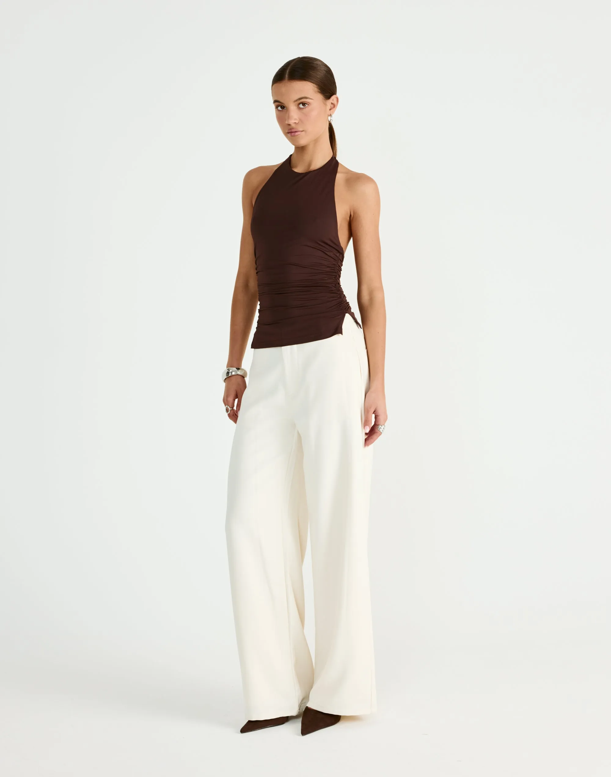 Callista Top (Chocolate) sold by Charcoal Clothing product image thumbnail 3