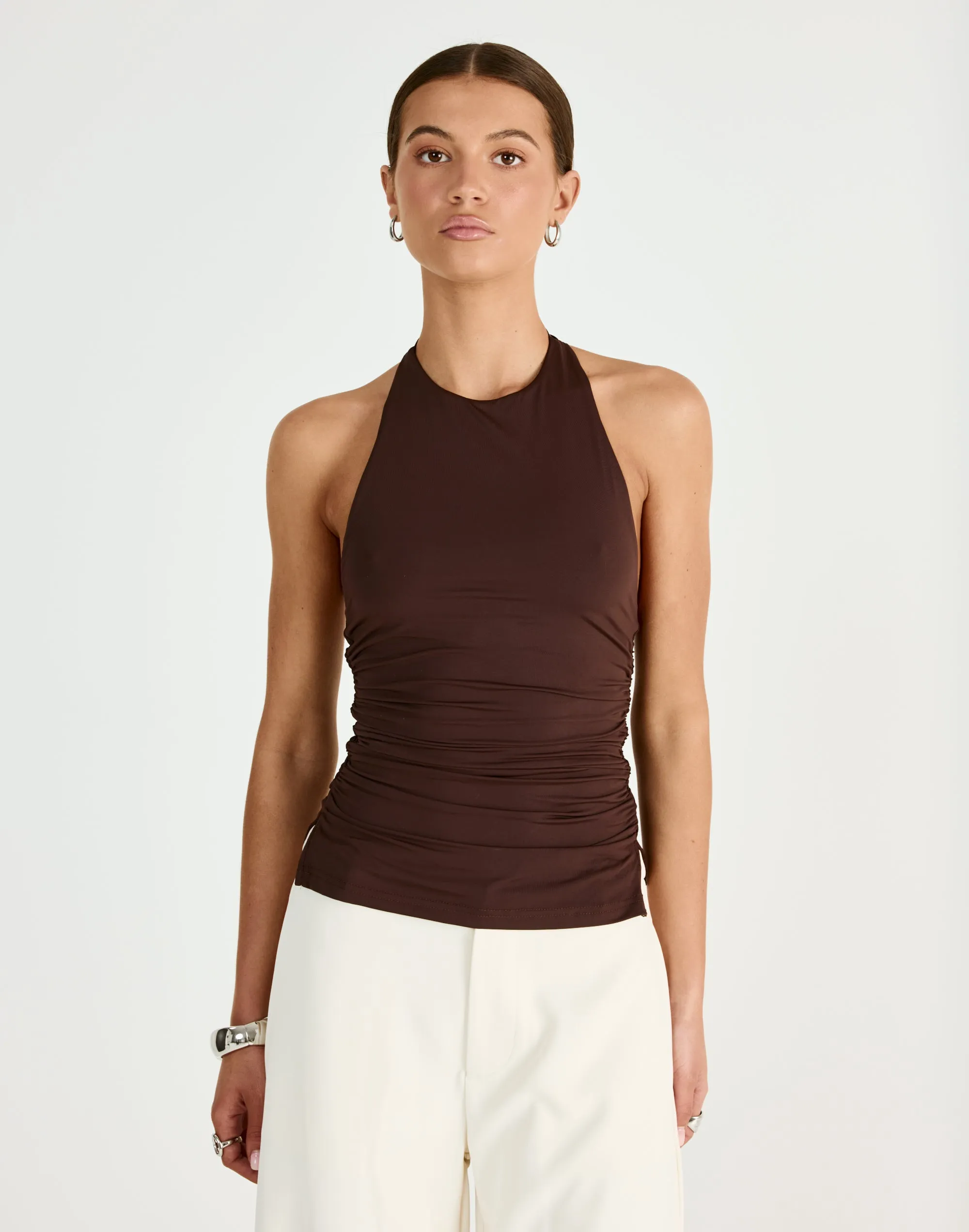 Callista Top (Chocolate) sold by Charcoal Clothing product image thumbnail 4