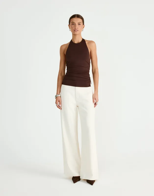 Callista Top (Chocolate) sold by Charcoal Clothing