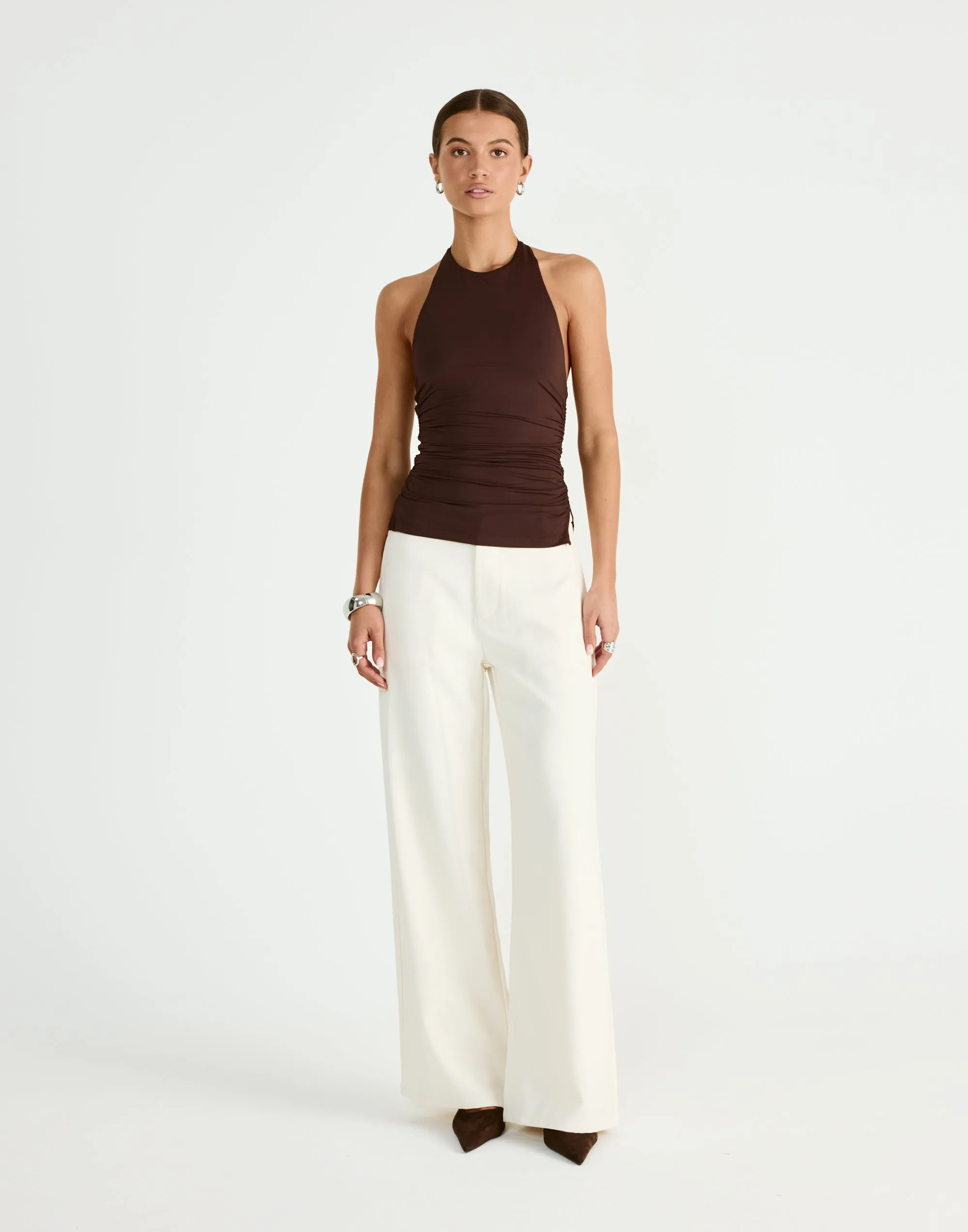 Callista Top (Chocolate) sold by Charcoal Clothing