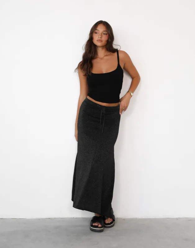 Zerah Maxi Skirt (Black) sold by Charcoal Clothing