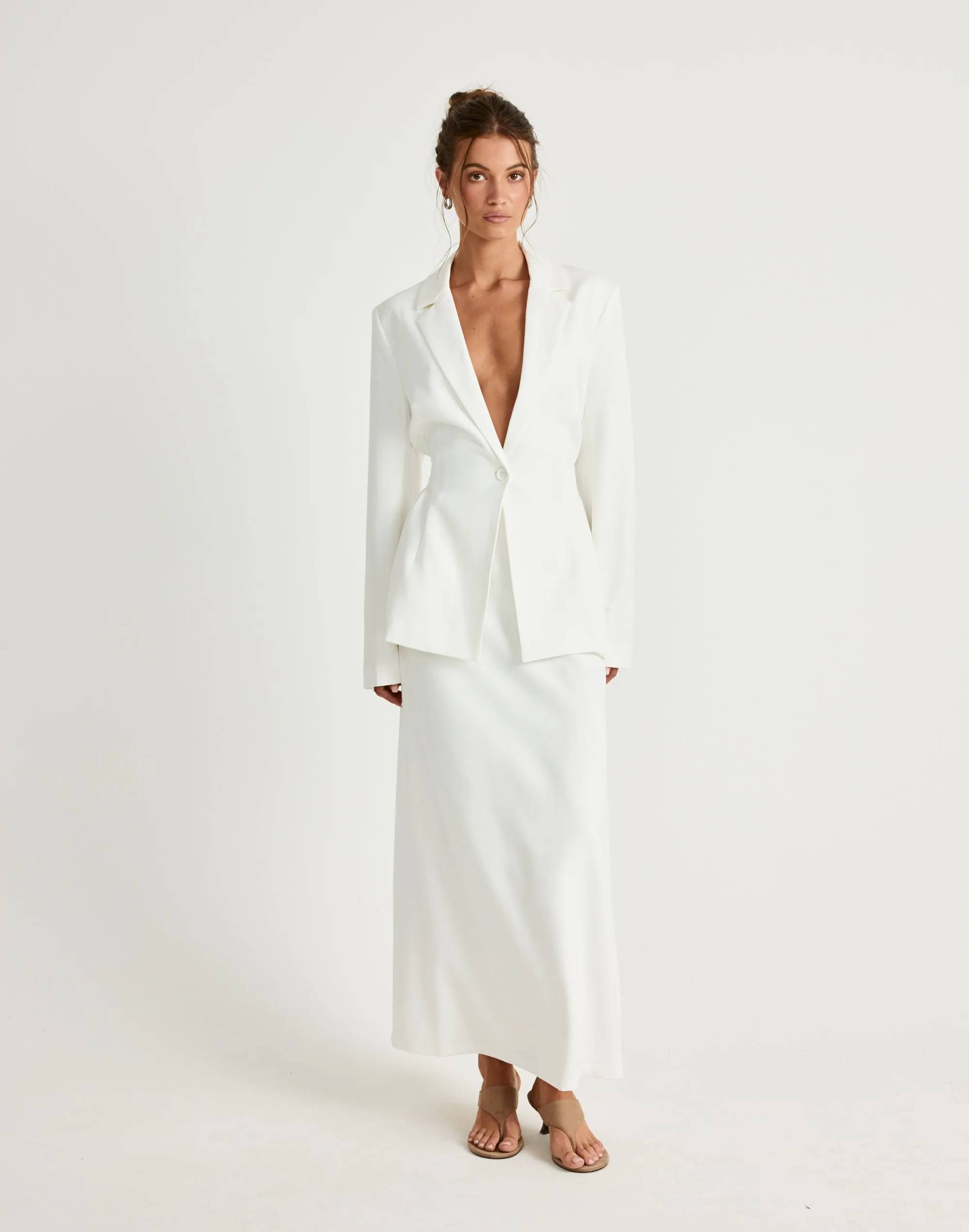 Elwood Blazer (White) sold by Charcoal Clothing