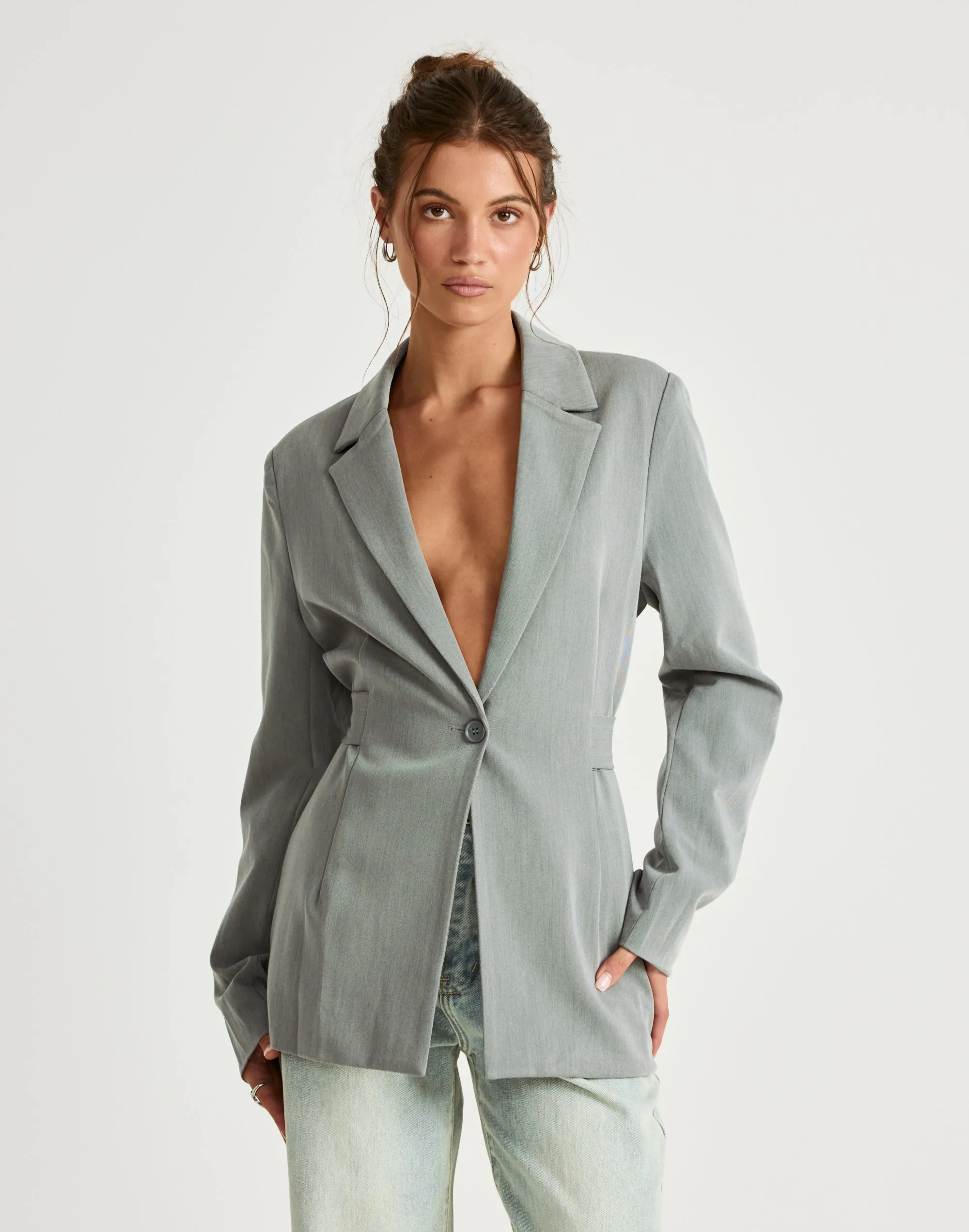 Elwood Blazer (Grey) sold by Charcoal Clothing product image thumbnail 2
