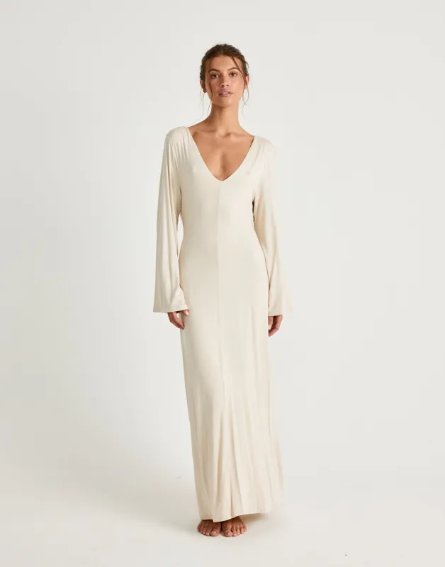 Harlow Maxi Dress (Iced Coffee) sold by Charcoal Clothing