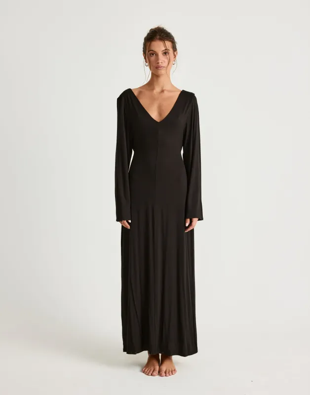 Harlow Maxi Dress (Black) sold by Charcoal Clothing