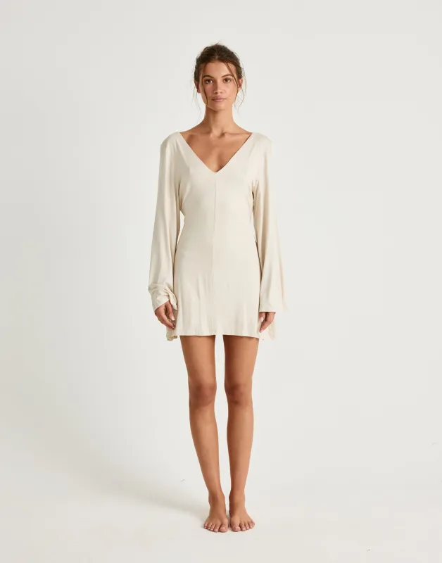 Harlow Mini Dress (Iced Coffee) sold by Charcoal Clothing