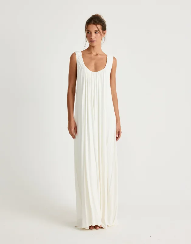Selena Maxi Dress (Off White) sold by Charcoal Clothing