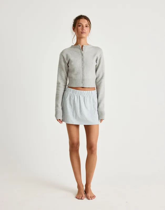 Adelaide Mini Skirt (Grey Marle) sold by Charcoal Clothing