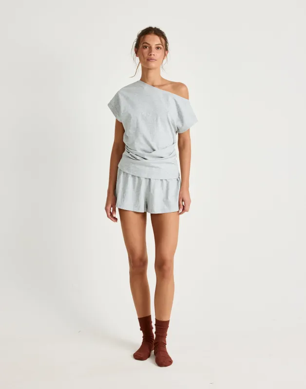 Adelaide Top (Grey Marle) sold by Charcoal Clothing