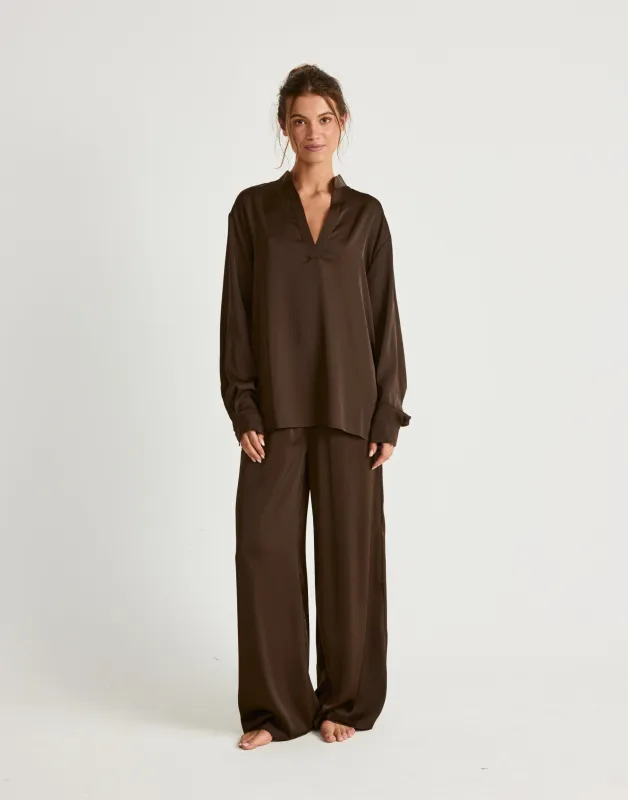 Arianne Pants (Chocolate) sold by Charcoal Clothing