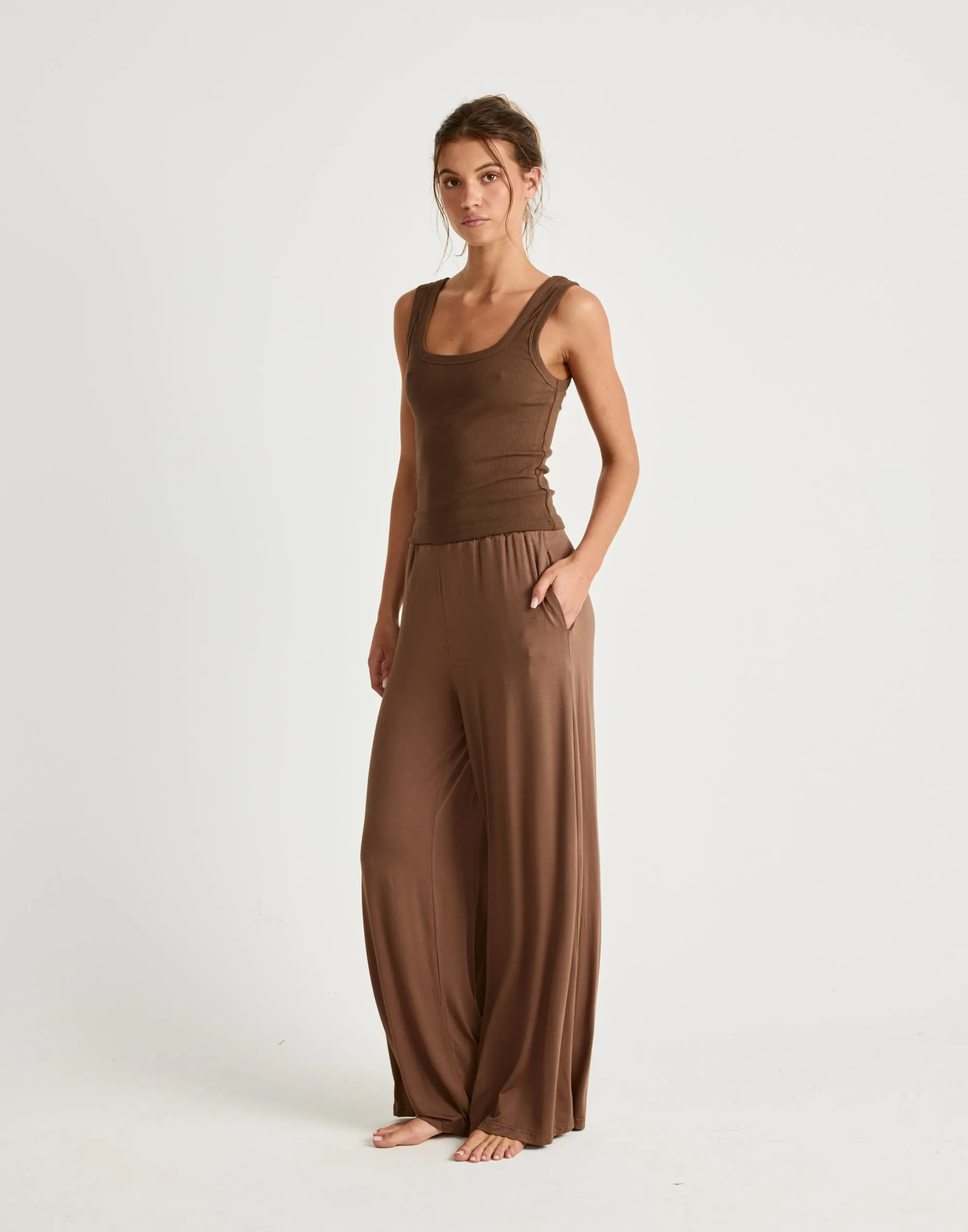 Jayden Tank (Chocolate) sold by Charcoal Clothing product image thumbnail 5