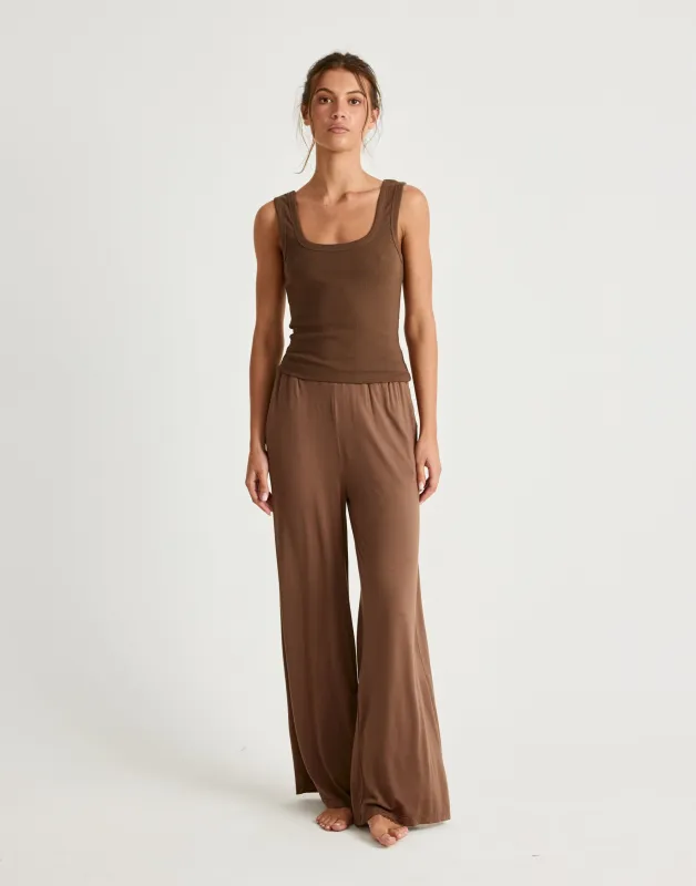 Jayden Tank (Chocolate) sold by Charcoal Clothing