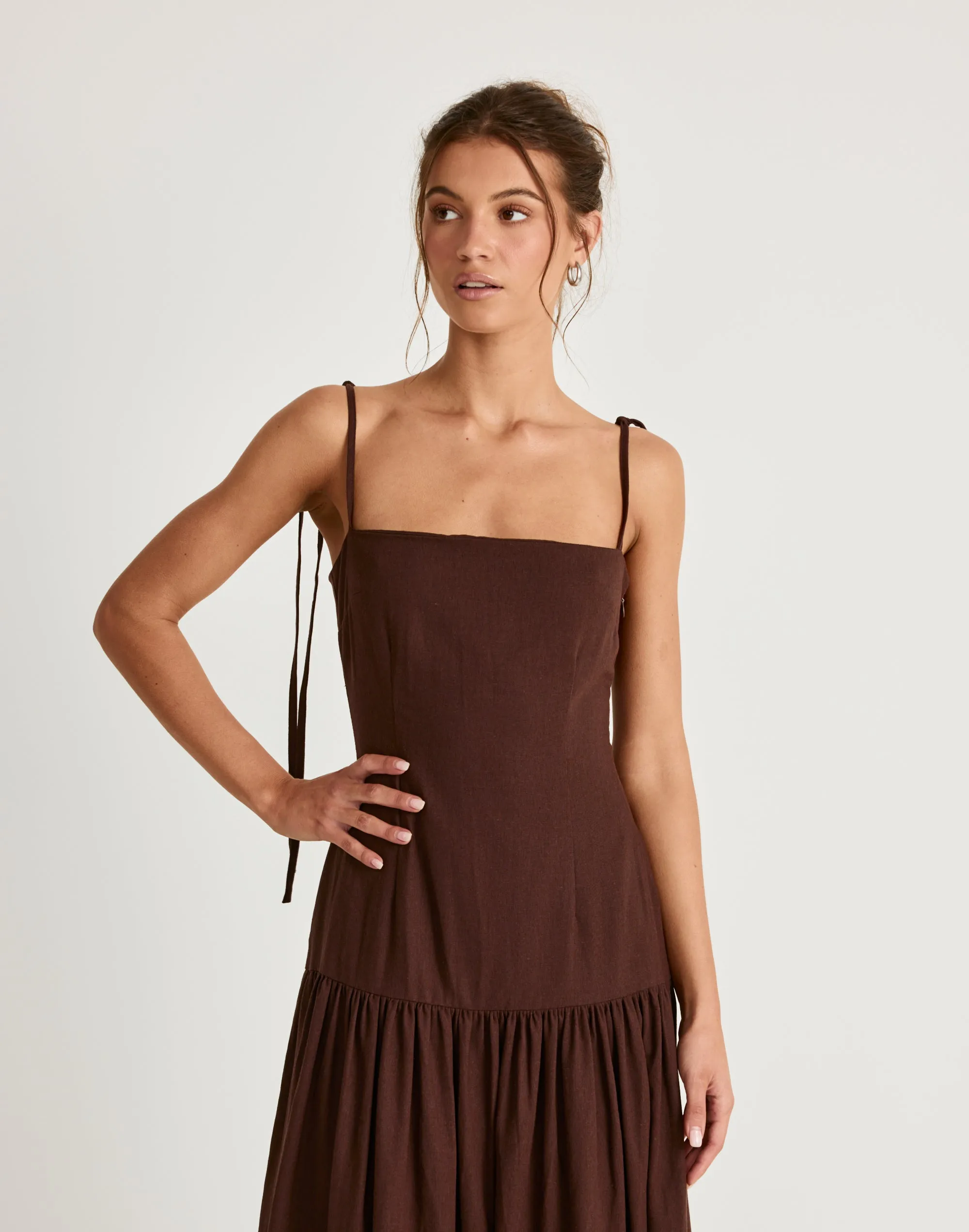 Hazel Maxi Dress (Chocolate) sold by Charcoal Clothing product image thumbnail 3