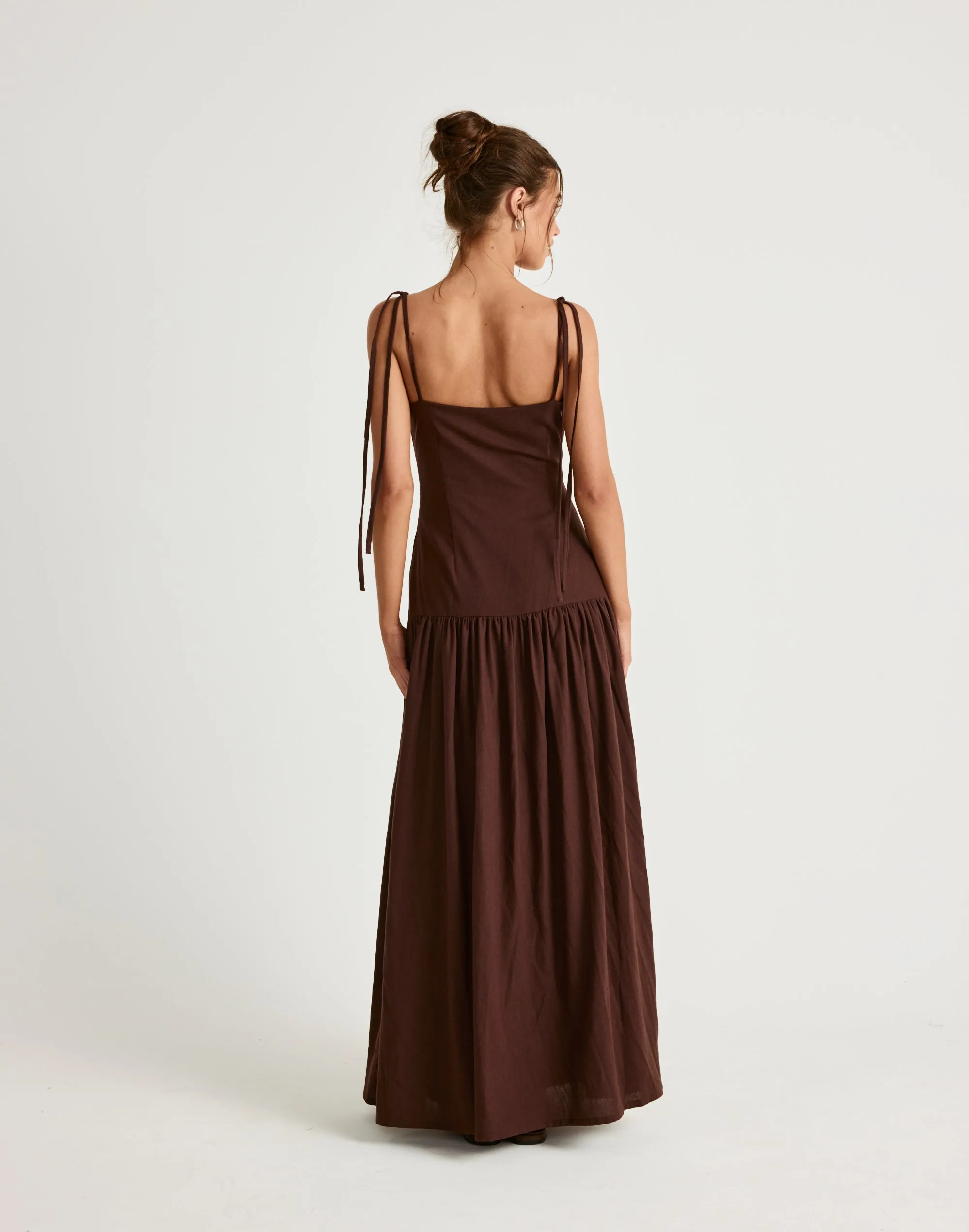 Hazel Maxi Dress (Chocolate) sold by Charcoal Clothing product image thumbnail 4